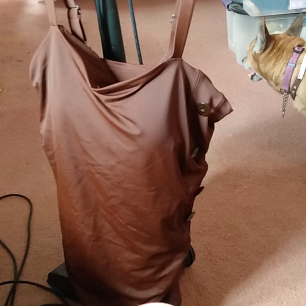 Time and Tru Women's Plus size swim suit. One piece. Chocolate color.